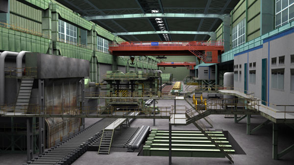 钢铁生产线数字孪生开发