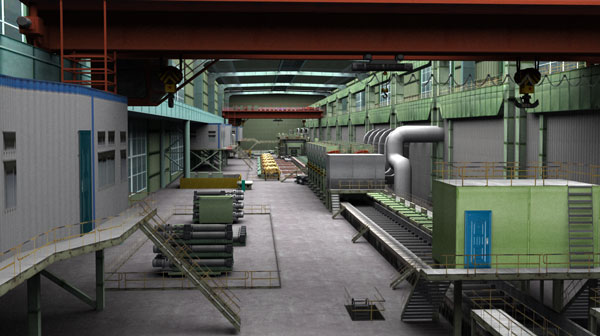 钢铁工厂数字孪生可视化平台